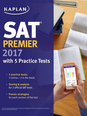 cover image of SAT Premier 2017 with 5 Practice Tests
